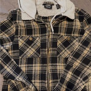 Wesc Plaid Sherpa Collared Jacket